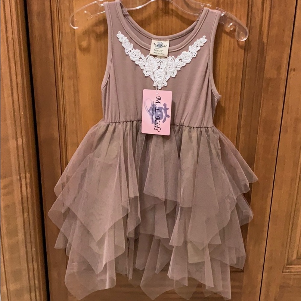MLKids NWT ballerina dress w lace